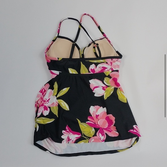 Isabel Maternity Floral Tankini Swim Top - Picture 2 of 4